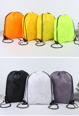 Corporate Flannel Drawstring Bag for Single Double Shoulder and Customized Training