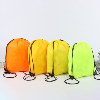 Corporate Flannel Drawstring Bag for Single Double Shoulder and Customized Training