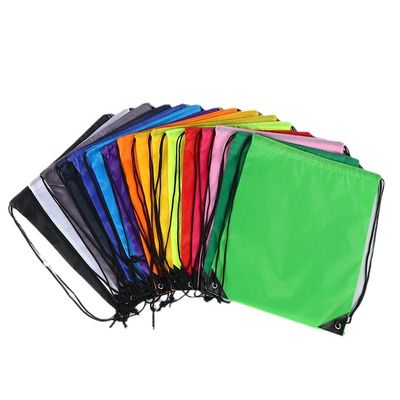 Corporate Flannel Drawstring Bag for Single Double Shoulder and Customized Training