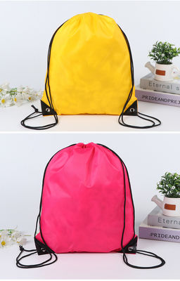 Corporate Flannel Drawstring Bag for Single Double Shoulder and Customized Training