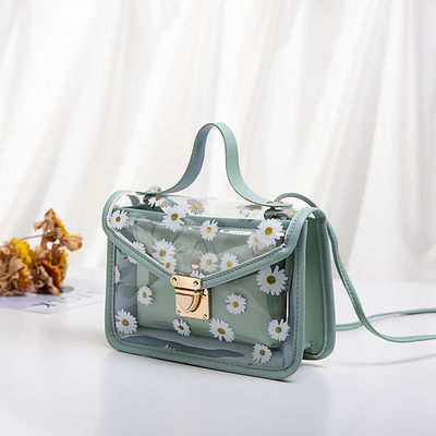 Small Daisy PVC Summer Korean Transparent Models Jelly Cell Phone Customized Tote Bag