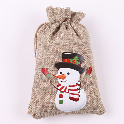 Acceptable OEM/ODM Christmas Drawstring Jute Bag for Daily School Life Requirements