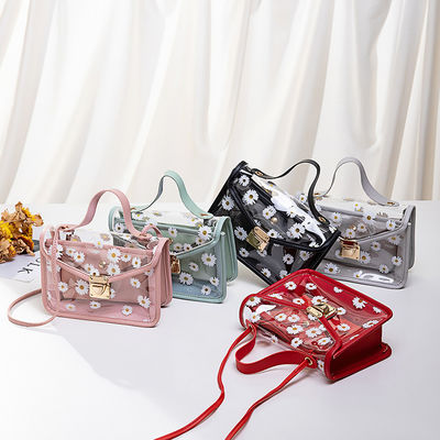 Small Daisy PVC Summer Korean Transparent Models Jelly Cell Phone Customized Tote Bag