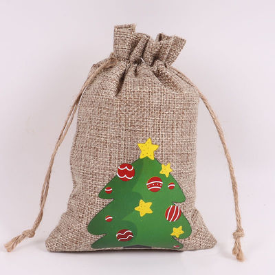 Acceptable OEM/ODM Christmas Drawstring Jute Bag for Daily School Life Requirements
