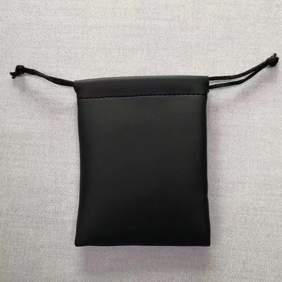 OEM/ODM Acceptable Custom PU Leather Dust Drawstring Bag for Jewelry Organization