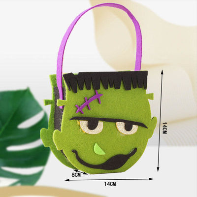 Halloween Non-woven Tote Bag with Ghost Pumpkin Felt Cloth Decoration Props