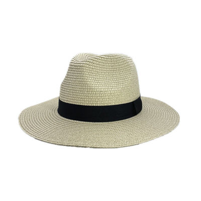 Sun Protection Beach Hat Panama Straw Material Adult Size 56-58cm Ideal for Men and Women