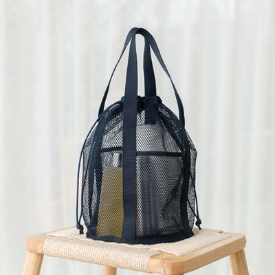 Logo Customized Travel Organizer Bag with Mesh Cut-out and Drawstring Pocket Foldable