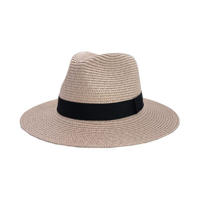 Sun Protection Beach Hat Panama Straw Material Adult Size 56-58cm Ideal for Men and Women
