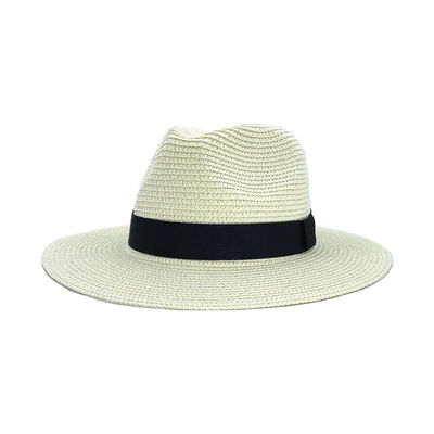 Sun Protection Beach Hat Panama Straw Material Adult Size 56-58cm Ideal for Men and Women