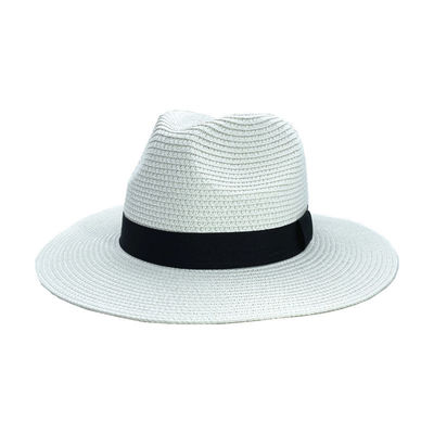 Sun Protection Beach Hat Panama Straw Material Adult Size 56-58cm Ideal for Men and Women