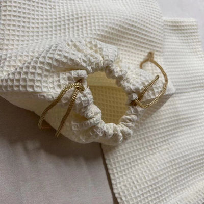 Product OEM/ODM Accepted Blank Waffle Weave Cosmetic Storage Bag for Skincare Needs
