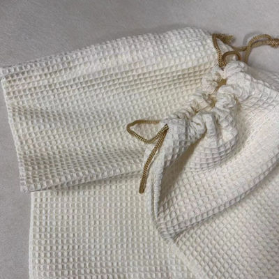 Product OEM/ODM Accepted Blank Waffle Weave Cosmetic Storage Bag for Skincare Needs