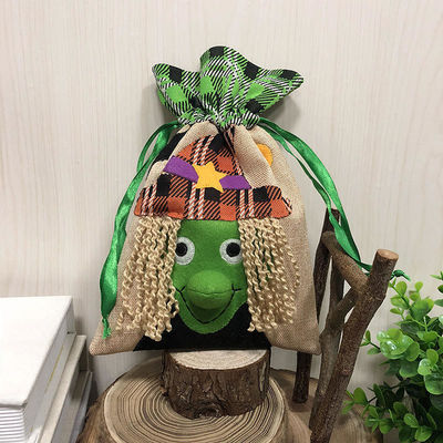 Customized Color Halloween Candy Bag with Drawstring Non woven Creative Gift Bag