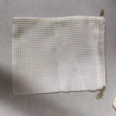 Product OEM/ODM Accepted Blank Waffle Weave Cosmetic Storage Bag for Skincare Needs