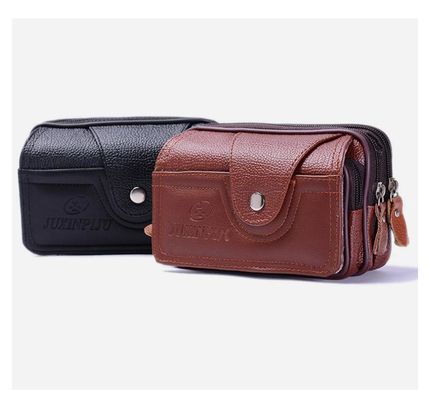 Customized Cowhide Card Bag Newest Fashionable Style Top Layer Pickup Bank Card