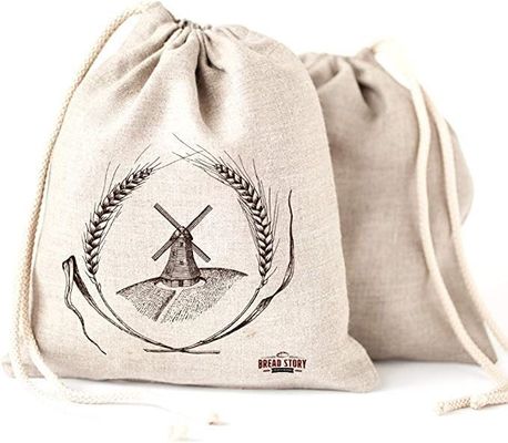 Soft Cotton Canvas Jewelry Pouch Custom Logo Printed Drawstring Cosmetic Packaging