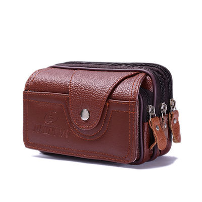 Customized Cowhide Card Bag Newest Fashionable Style Top Layer Pickup Bank Card