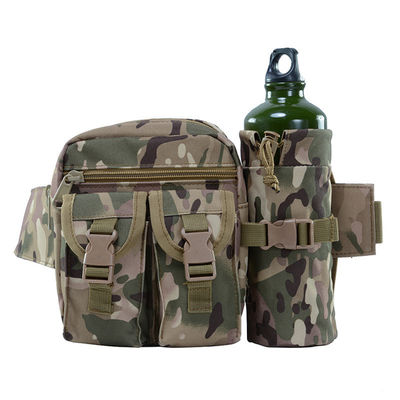 Customized Color Oem Men Camo Tactical Fanny Pack Utility Waist Bag With Water Bottle