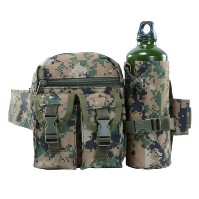 Customized Color Oem Men Camo Tactical Fanny Pack Utility Waist Bag With Water Bottle