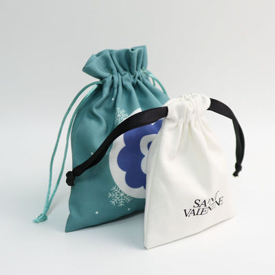 Customized Color Cotton Drawstring Bag for Custom Jewelry Packaging 100% Organic