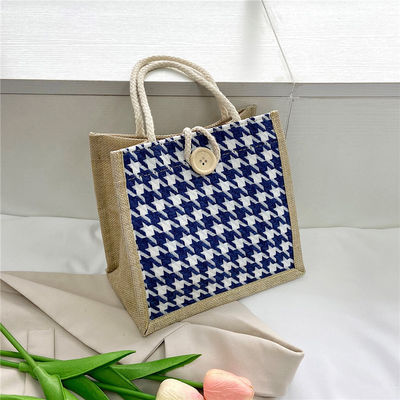 Eco-friendly Canvas Clutch Style Low Moq Recyclable Plain Hessian Gift Mini Jute Bags