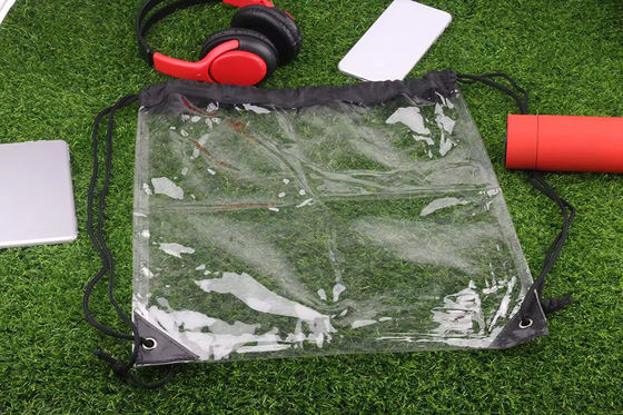 Marketing Waterproof PVC Clear Backpack Drawstring Pouch Bag with Custom Printed Design
