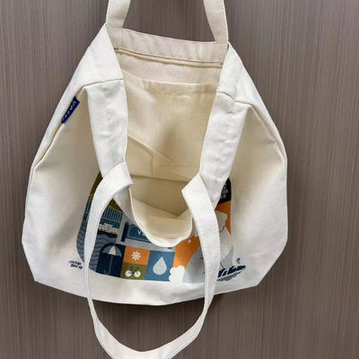 Newest Fashionable Style Custom Printed Logo Design Cotton Bag with Zipper and Canvas
