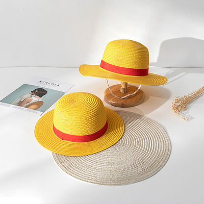 Anime Cosplay Dress Up Sun Hat with Ribbon Rope Accessory Type and Performance Design