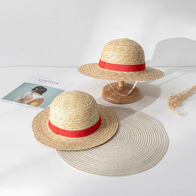 Anime Cosplay Dress Up Sun Hat with Ribbon Rope Accessory Type and Performance Design