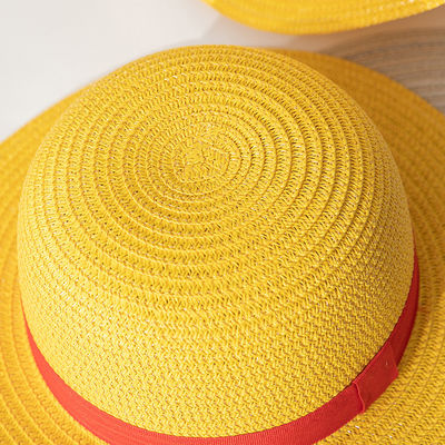 Anime Cosplay Dress Up Sun Hat with Ribbon Rope Accessory Type and Performance Design