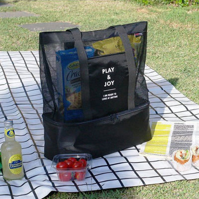 Women's Mesh Transparent Bag Double-layer Heat Preservation Keeping Food Warm 4 Persons