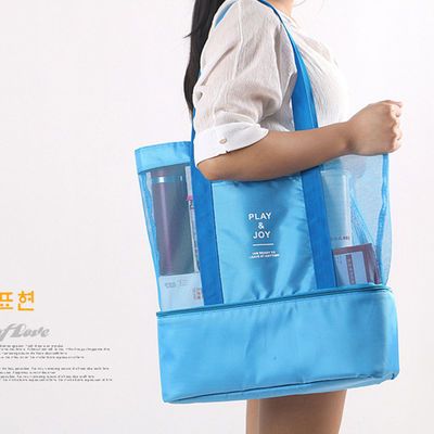 Women's Mesh Transparent Bag Double-layer Heat Preservation Keeping Food Warm 4 Persons