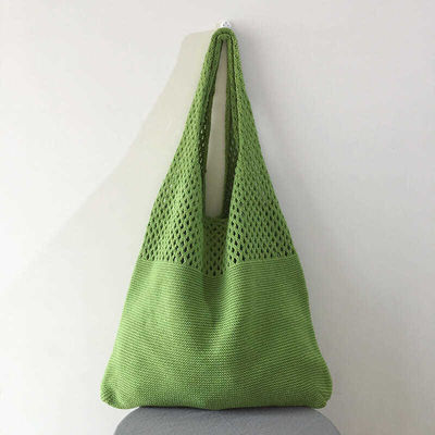 Customized Color Knitted Fabric Chic Retro Ladies Shoulder Bag for Travel and Outgoing