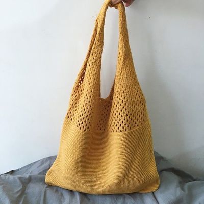 Customized Color Knitted Fabric Chic Retro Ladies Shoulder Bag for Travel and Outgoing