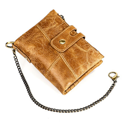 Cowhide Mini Genuine Leather Wallets with RFID Blocking and Luxury Gents Customization
