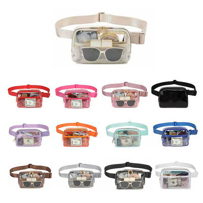 Customized Tote Bag Durable and Transparent Slant Cross Waist Pack for Outdoor Sports