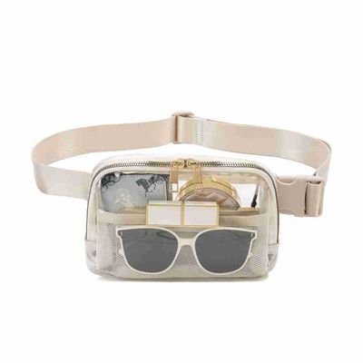 Customized Tote Bag Durable and Transparent Slant Cross Waist Pack for Outdoor Sports