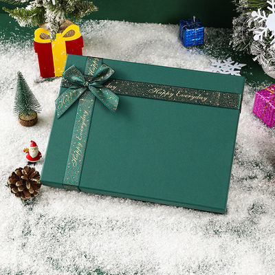 Recycled Materials Custom Luxury Bridesmaid Gift Box with Ribbon and Various Colors