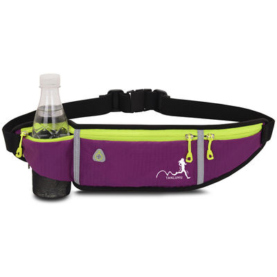 Nylon Outdoor Sports Running Jog Waist Bag Waterproof Phone Waist Belt Pack Fitness Elastic Fanny Pack