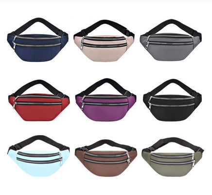 Customized Women Nylon Belt Bag Waterproof Cross Body Fanny Waist Pack with Material
