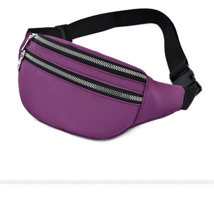 Customized Women Nylon Belt Bag Waterproof Cross Body Fanny Waist Pack with Material