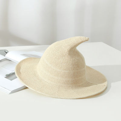 2023 Halloween Party Witch Hat Unisex Wool Knit Hat for Fashionable and Versatile Style