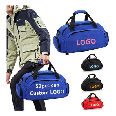 Customized Color Gym Duffel Backpack Men Waterproof Travel Bag with Shoes Compartment
