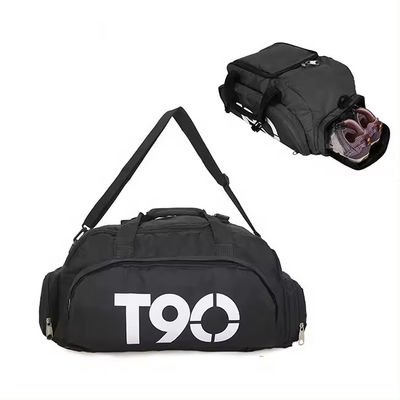 Customized Color Gym Duffel Backpack Men Waterproof Travel Bag with Shoes Compartment
