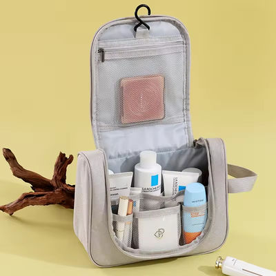 Customized Color Polyester Hanging Toiletry Bag Perfect for Women's Daily Life Needs