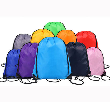 Fashion Style Custom Recycled Polyester Drawstring Gym Bag for Sports and Fitness