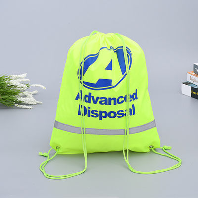 Fashion Style Custom Recycled Polyester Drawstring Gym Bag for Sports and Fitness