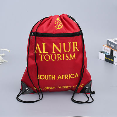 Fashion Style Custom Recycled Polyester Drawstring Gym Bag for Sports and Fitness