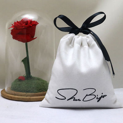 Customized Linen Cotton Canvas Drawstring Bag with Customized Color and Logo